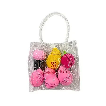 kit Bolsinha de Esponjas Para Maquiagem com 6 unidades - Cores Sortidas - Sabrina Sato