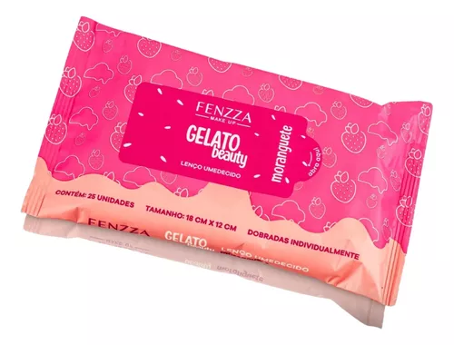 Lenço Umedecido Gelato Beauty Moranguete - Fenzza