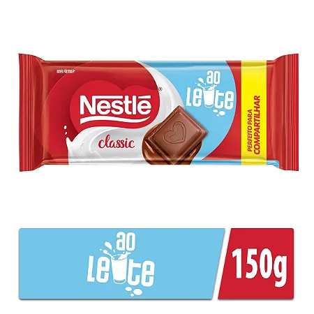 Chocolate NESTLÉ CLASSIC ao Leite 150g