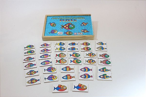 JOGO DE ATENÇÃO E MEMÓRIA PEIXES