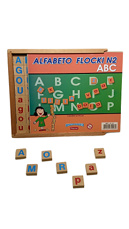 ALFABETO FLOCKI ABC Nº 2  78 PEÇAS