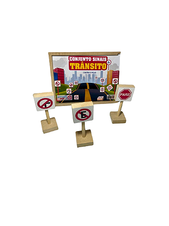 CONJUNTO SINAIS DE TRÂNSITO 12 PEÇAS
