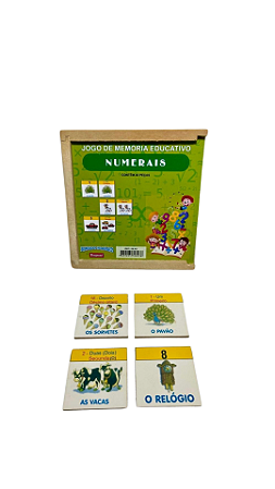 JOGO DE MEMÓRIA EDUCATIVO NUMERAIS