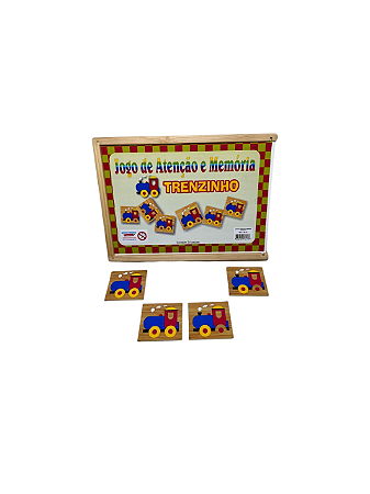 JOGO DE ATENÇÃO E MEMÓRIA TRENZINHO