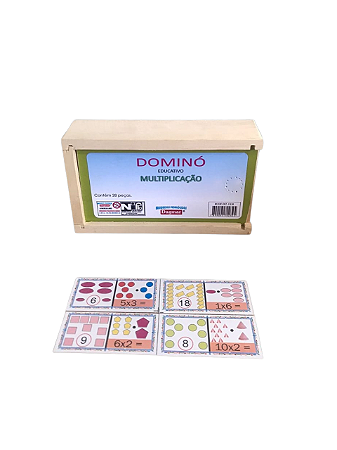 DOMINÓ EDUCATIVO MULTIPLICAÇÃO