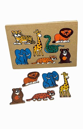 QUEBRA CABEÇA ANIMAIS SELVAGENS