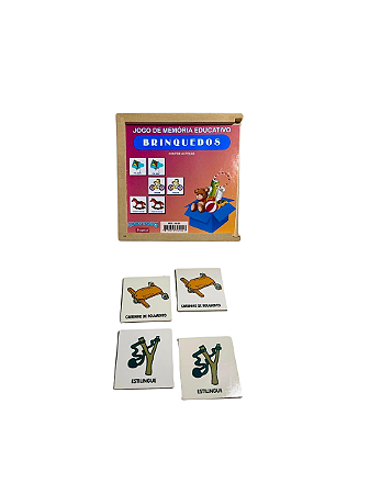 JOGO DE MEMÓRIA EDUCATIVO BRINQUEDOS