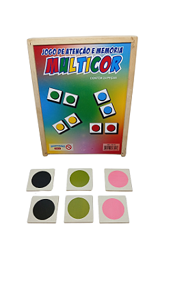 JOGO DE ATENÇÃO E MEMÓRIA MULTICOR