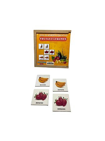 JOGO DE MEMORIA EDUCATIVO FRUTAS E LEGUMES