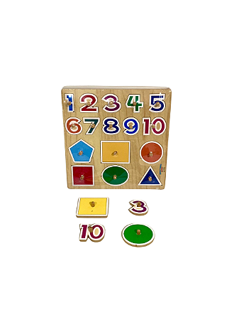 QUEBRA CABEÇA FORMAS GEOMÉTRICAS COM PINOS