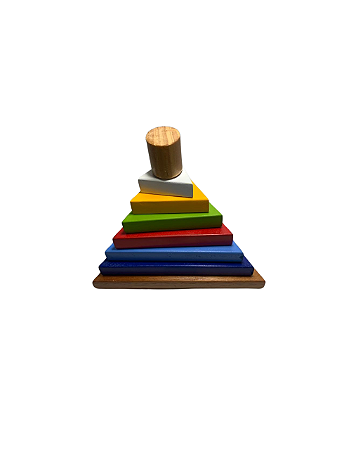 PIRÂMIDE DE ENCAIXE TRIANGULAR