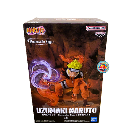 Action Figure Naruto Uzumaki II – Naruto – Saga Memorável – Banpresto – Original Japão