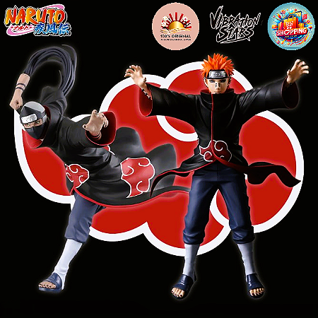Action Figure Kakuzu & Pain (2 Peças) – Naruto – Vibration Stars Banpresto – Original do Japão