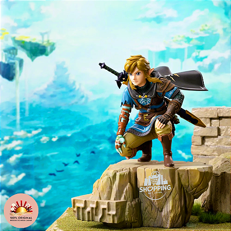 Action Figure Link – The Legend Of Zelda: Tears Of The Kingdom – Sega Figurizmα– Original do Japão