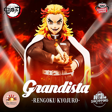 Action Figure Kyojuro Rengoku – Kimetsu no Yaiba Grandista Banpresto – Original do Japão