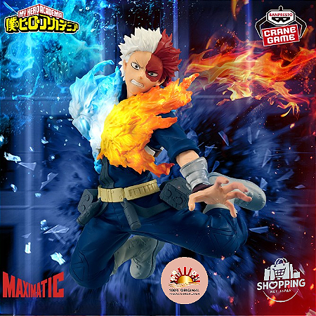 Action Figure Shoto Todoroki – My Hero Academia Maximatic Banpresto – Original do Japão