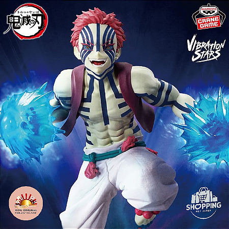Action Figure Akaza – Kimetsu no Yaiba Vibration Stars Plus Banpresto – Original do Japão