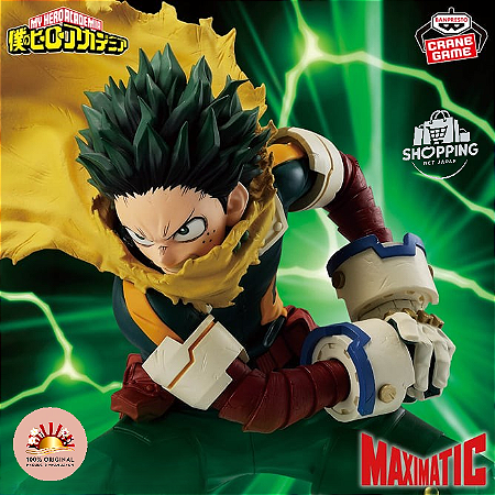 Action Figure Izuku Midoriya – My Hero Academia Maximatic Banpresto – Original do Japão