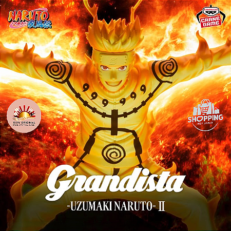 Action Figure Uzumaki Naruto Chakra – Naruto Shippuden Grandista Banpresto – Original do Japão