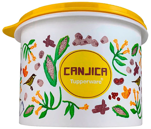 Tupperware Caixa Canjica Floral 800g