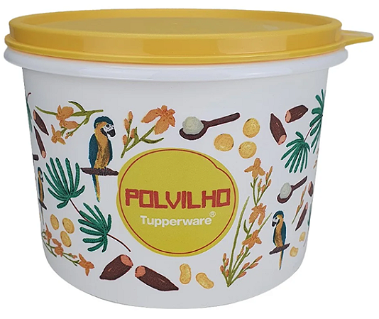 Tupperware Caixa Polvilho Floral 500g