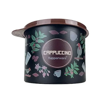 Pote p/ alimentos Tupper Redondinha Cappucino Tupperware Floral 500ml/350gr