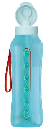 Garrafa de Agua Aquavibe com Canudo Flexível Tupperware 1,2L Aquamarine