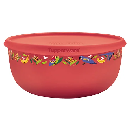 Tigela Toque Mágico Tupperware 4,3L Tropical Arara