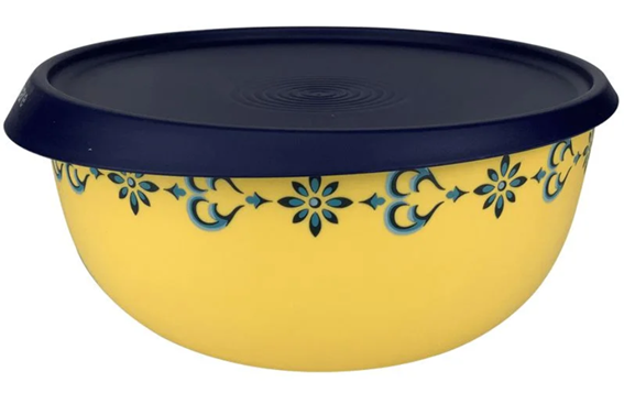 Tigela Toque Mágico Arabesco 4,3 litros Amarelo Tupperware