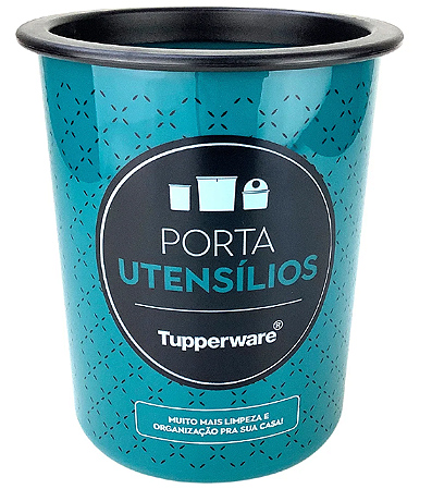 Tupperware Porta Utensílios Redondo Slim Verde