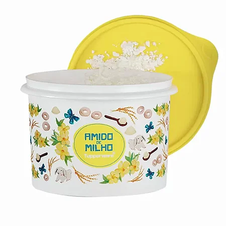 Tupper Caixa Amido de Milho Floral 400g (1.1L)