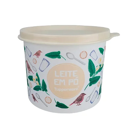 Tupperware Caixa Leite em Pó Floral 1,2kg