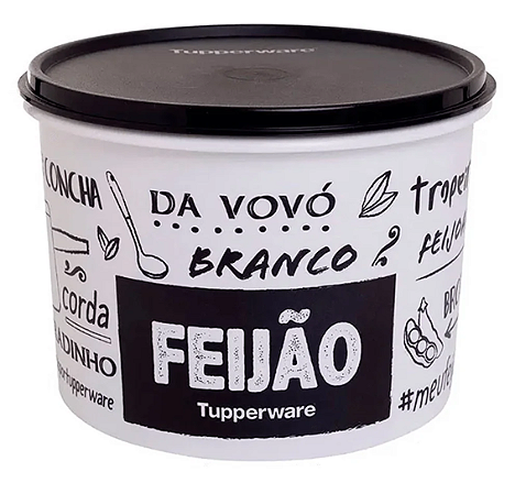 Tupperware Caixa Feijão Preto e Branco 2kg