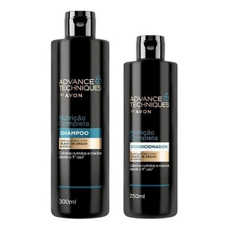 Kit Shampoo e Condicionador Avon Nutrição Completa Advance Techinques  300ml e 250ml