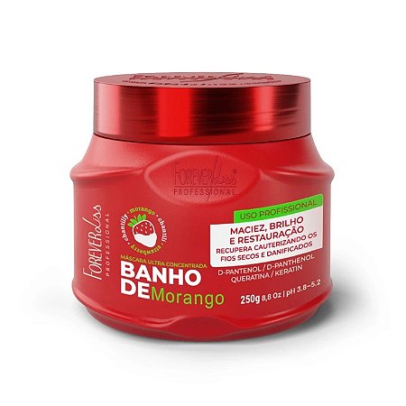 Máscara Banho De Verniz Morango Forever Liss Professional 250G