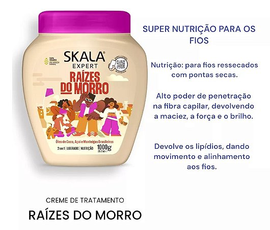 Máscara Capilar Skala Expert Raízes do Morro 1kg