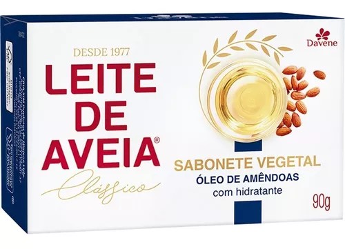 Sabonete Leite De Aveia Davene Óleo De Amêndoas 90g