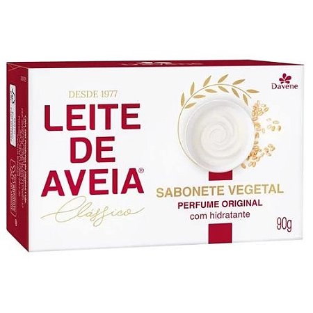 Sabonete Vegetal Leite de Aveia Clássico 90g - Davene