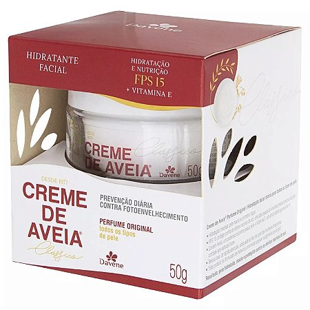 Creme Facial Aveia Davene Clássico FPS15 50g