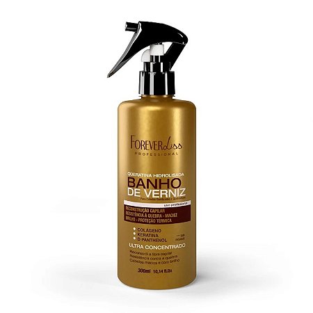 Queratina Hidrolisada Banho De Verniz Forever Liss Professional 300ml