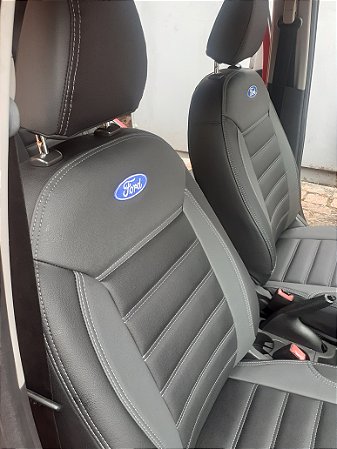 Capa de Banco Ford Ka Novo Preto couro Automotivo