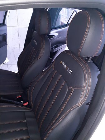 Capa de Banco Argo Cronos Personalizado couro Automotivo courvin