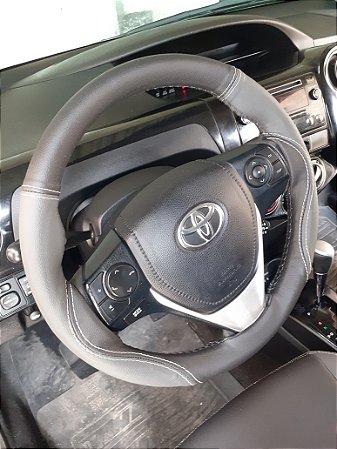 Capa de Banco Toyota Etios Preto Grafite couro Automotivo Courvin