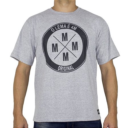 Camiseta 4M Logo Cinza