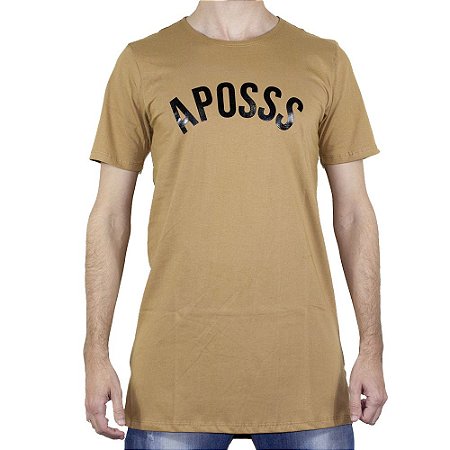 Camiseta Aposss Long Arq Caramelo