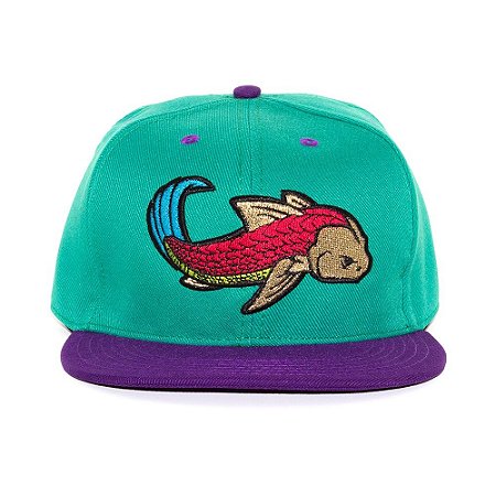 Boné Black Blue Snapback Carpa Verde / Roxo