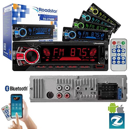 Rádio Automotivo Bluetooth RS-2750BR Plus Roadstar