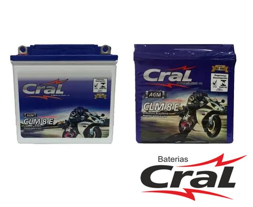 Bateria Para Moto Cral CLM8E (12v-8AH)