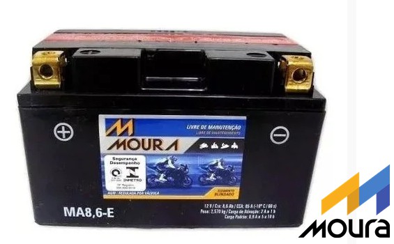 Bateria Moura Selada 8,6AH – MA8,6E