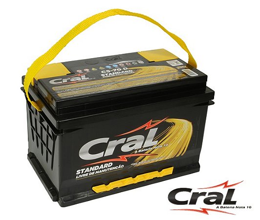 Bateria Cral Selada 70AH – CS70D – Livre De Manutenção